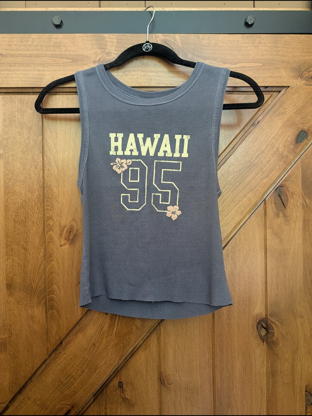 Women's Crop Tank Top - Slate Gray